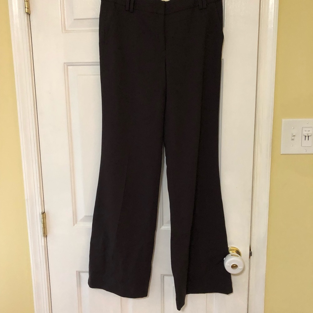 Size 4 dark brown city fit J. crew pants